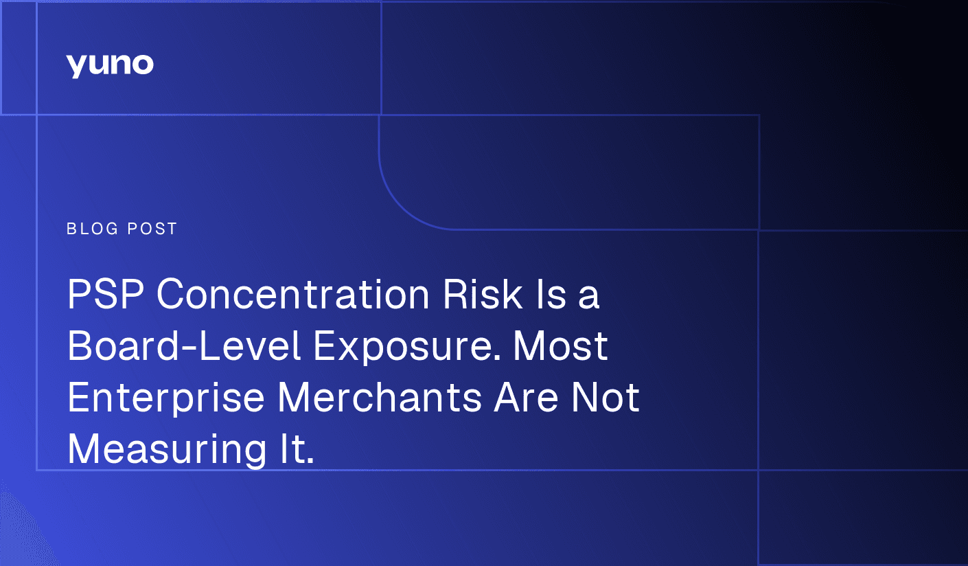 PSP Concentration Risk Is a Board-Level Exposure. Most Enterprise Merchants Are Not Measuring It.